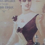 Plate Tin advertising old perfumery Charlet - Paris