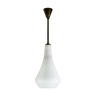 Vintage opaline milk glass pendant lamp