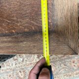 Table de style espagnol en bois sculpté et fer forgé