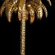 Lampadaire en forme de palmier en métal doré