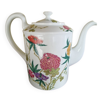Limoges porcelain coffee pot, teapot or teapot by Reynaud et Cie.