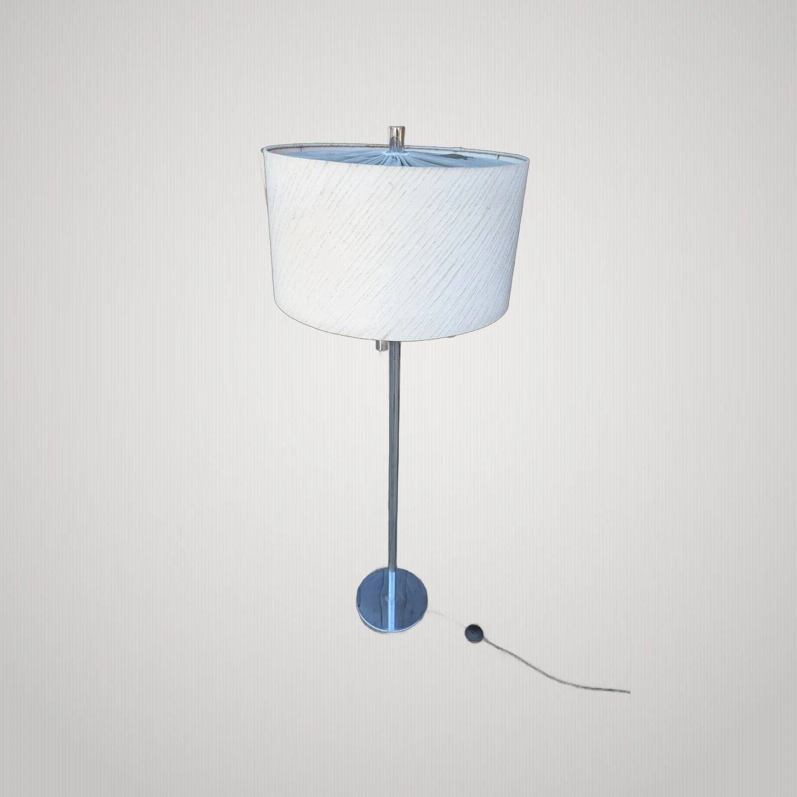 Lampadaire vintage space age en chrome