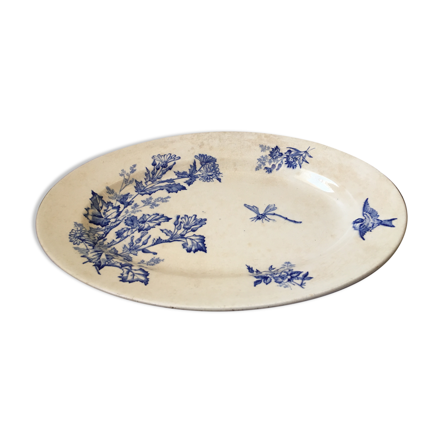 Longwy Iron Earth serving dish botanical collection