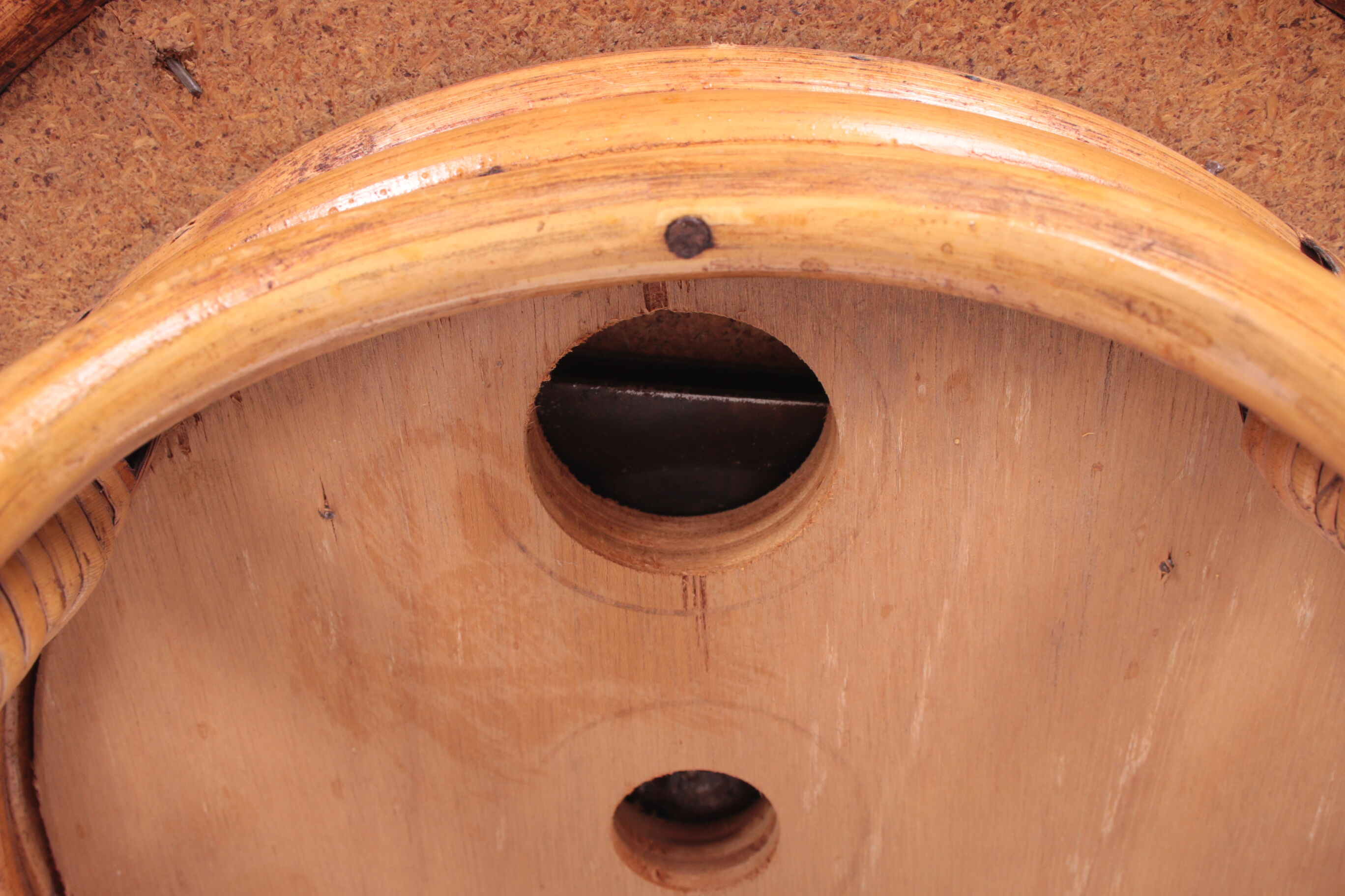 Vintage Rattan Swivel Bar Stool Set, 1950s