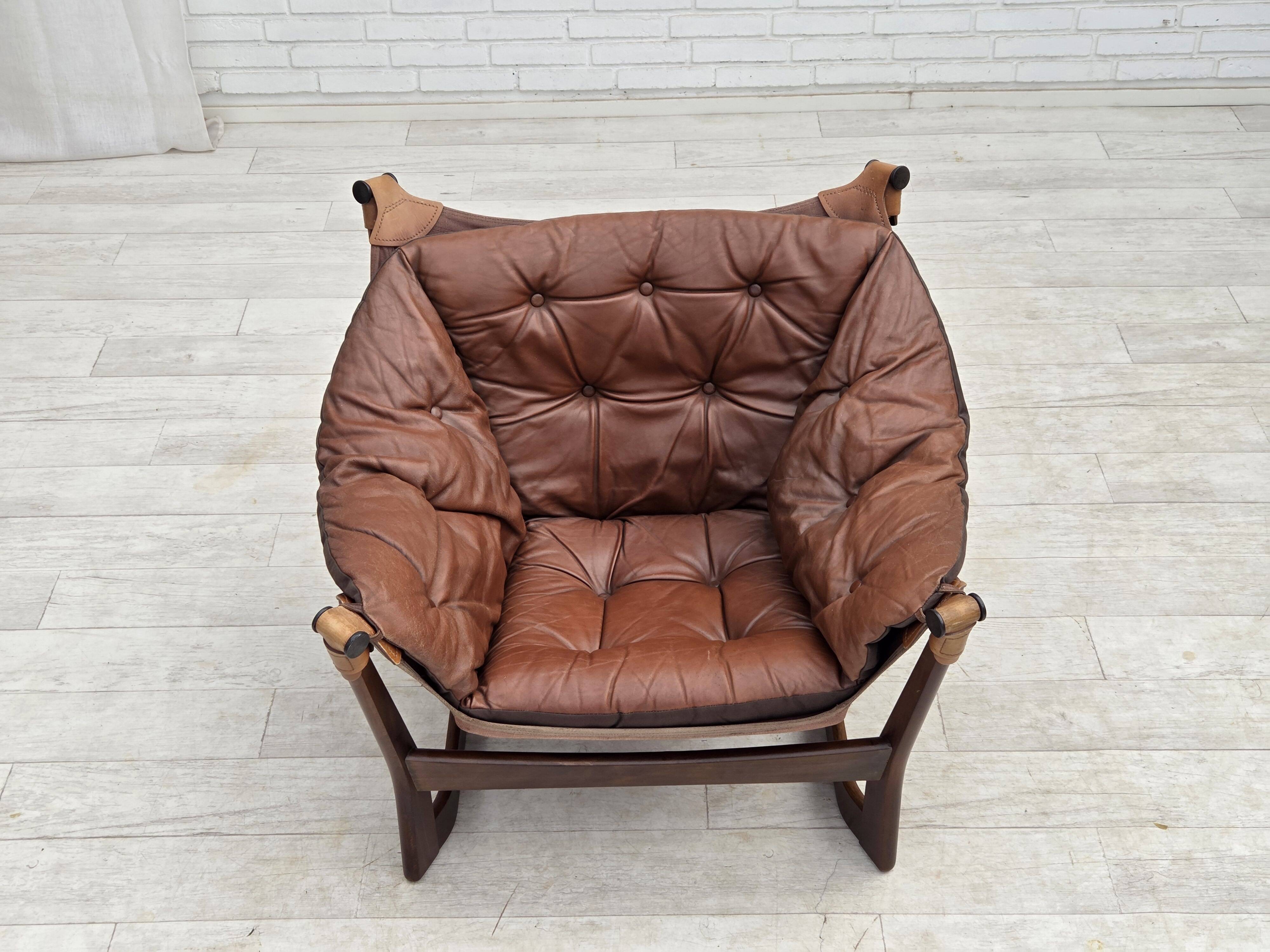 1970s, Norwegian design by Tormod Alnaes, "Trega" loungechair.