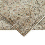 Hand-Knotted Rustic Turkish Beige Rug 196 cm x 267 cm - 36644