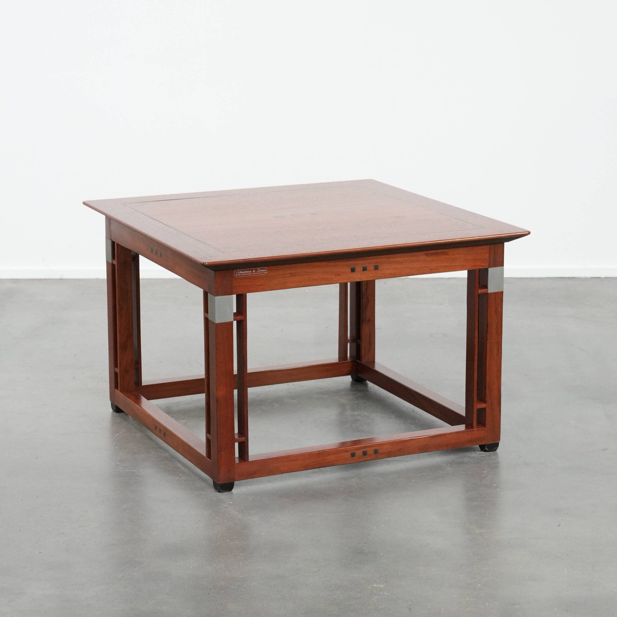 Square Art Deco design side/coffee table in properly used condition