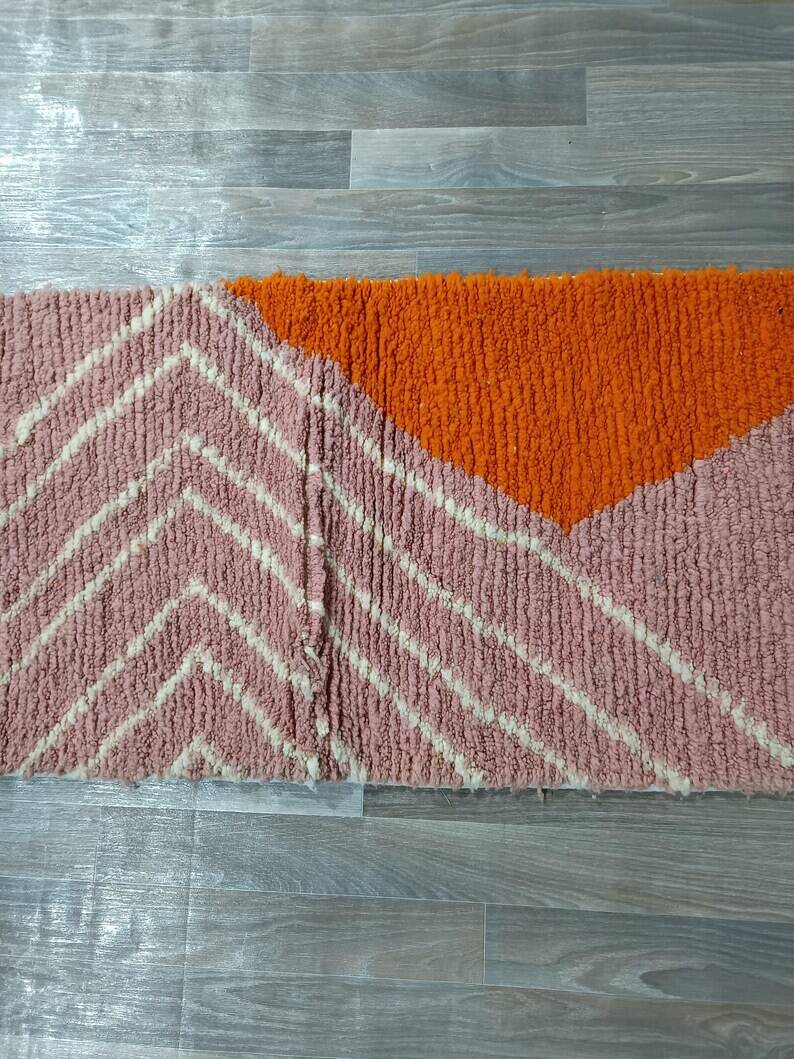 Handmade runner rug 300cm x 70cm