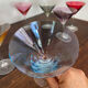 Cocktail glasses in glass