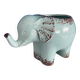 Enamelled elephant pot cover