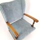 Blue flea market armchair