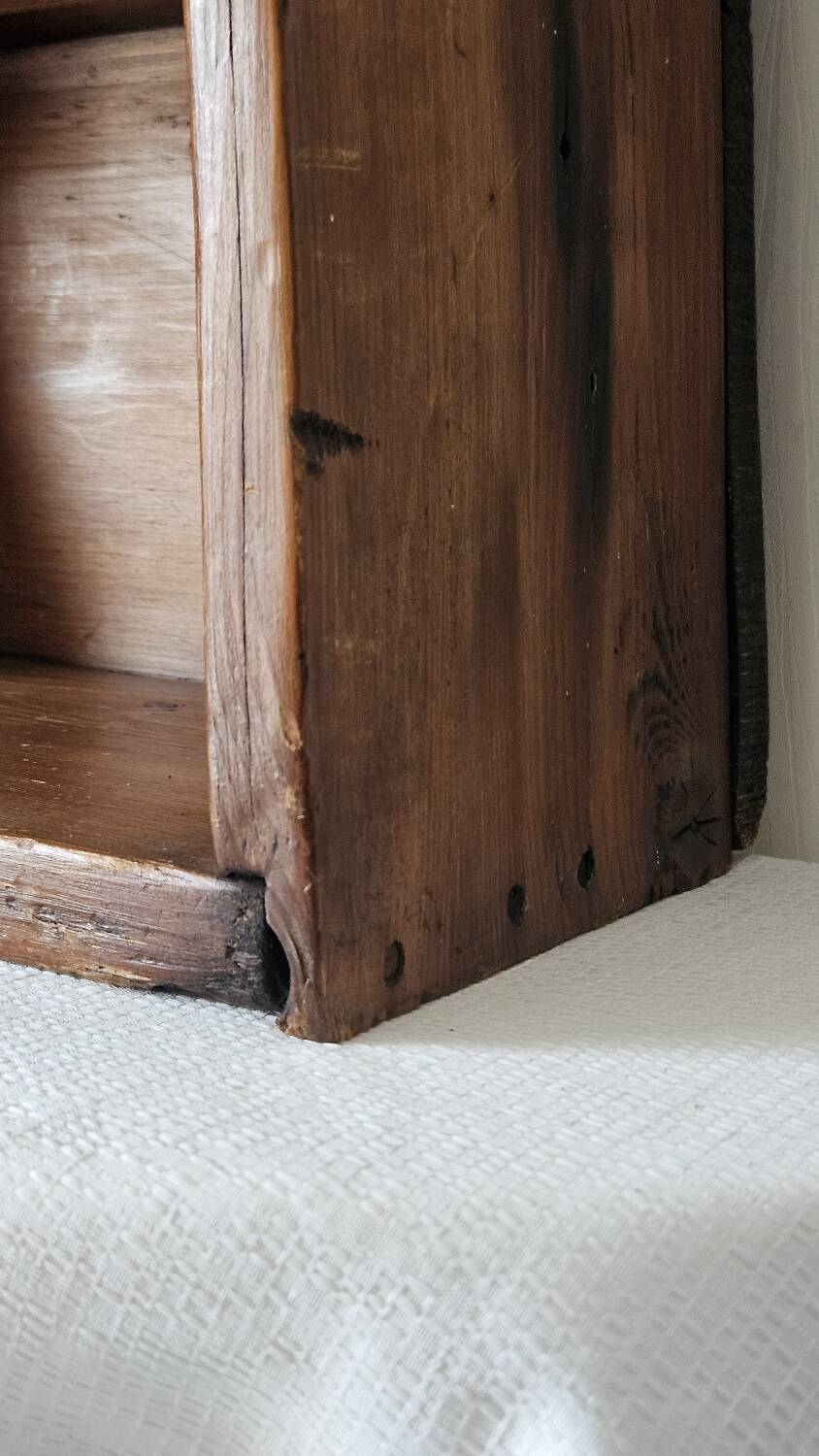 Old country wall shelf
