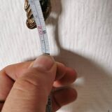 Pair of wall lights, classic style, LouisXV, gold metal, bronze or brass, candle holder effect