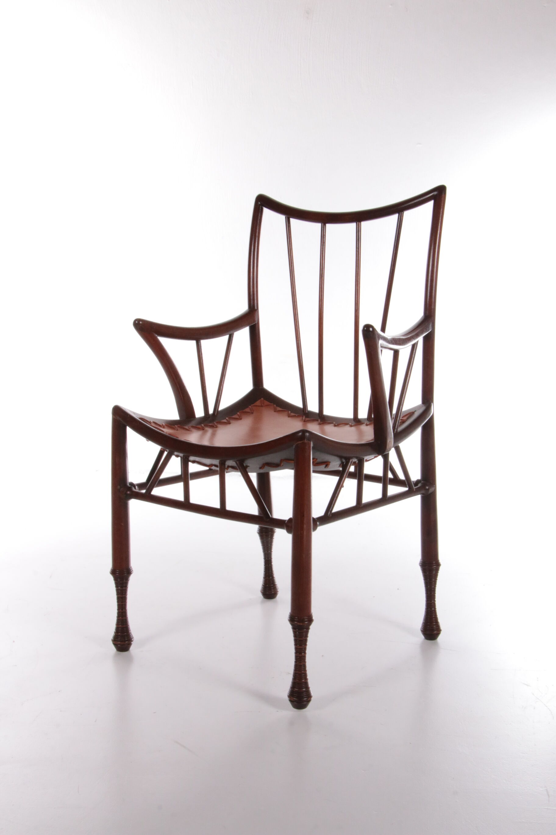 Liberty & Co Chair with footstool design by Thebe 1950