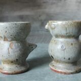 Coquetiers grès émaillé poussin