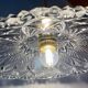 Vintage glass lampshade pendant light - tableware collection -