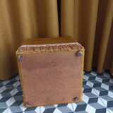 Velvet pouf