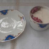 Soy candle in old cup
