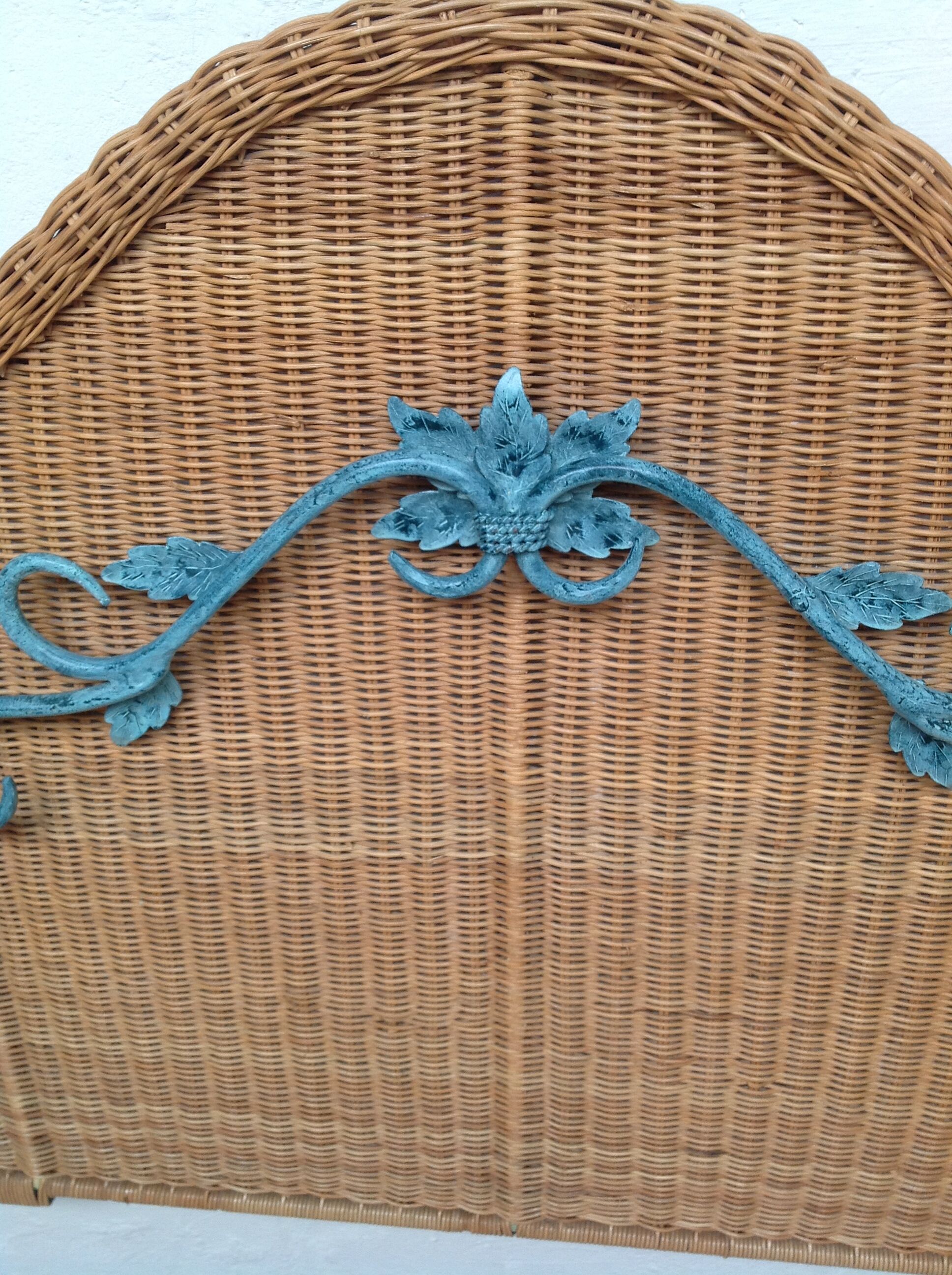 Rattan headboard