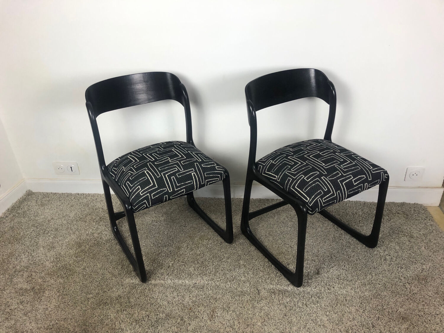 2 Baumann Sleigh Chairs