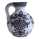 60s ceramic black & white jug