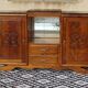 Art Deco enfilade in solid walnut