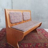 Vintage oak bench storage bench