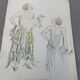 Lithographie Qui veut mes jolis mouchoirs ? SEM, circa 1924 Georges Goursat dit Sem