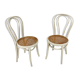 2 chaises en bois courbé et canne Zpm, années 1960