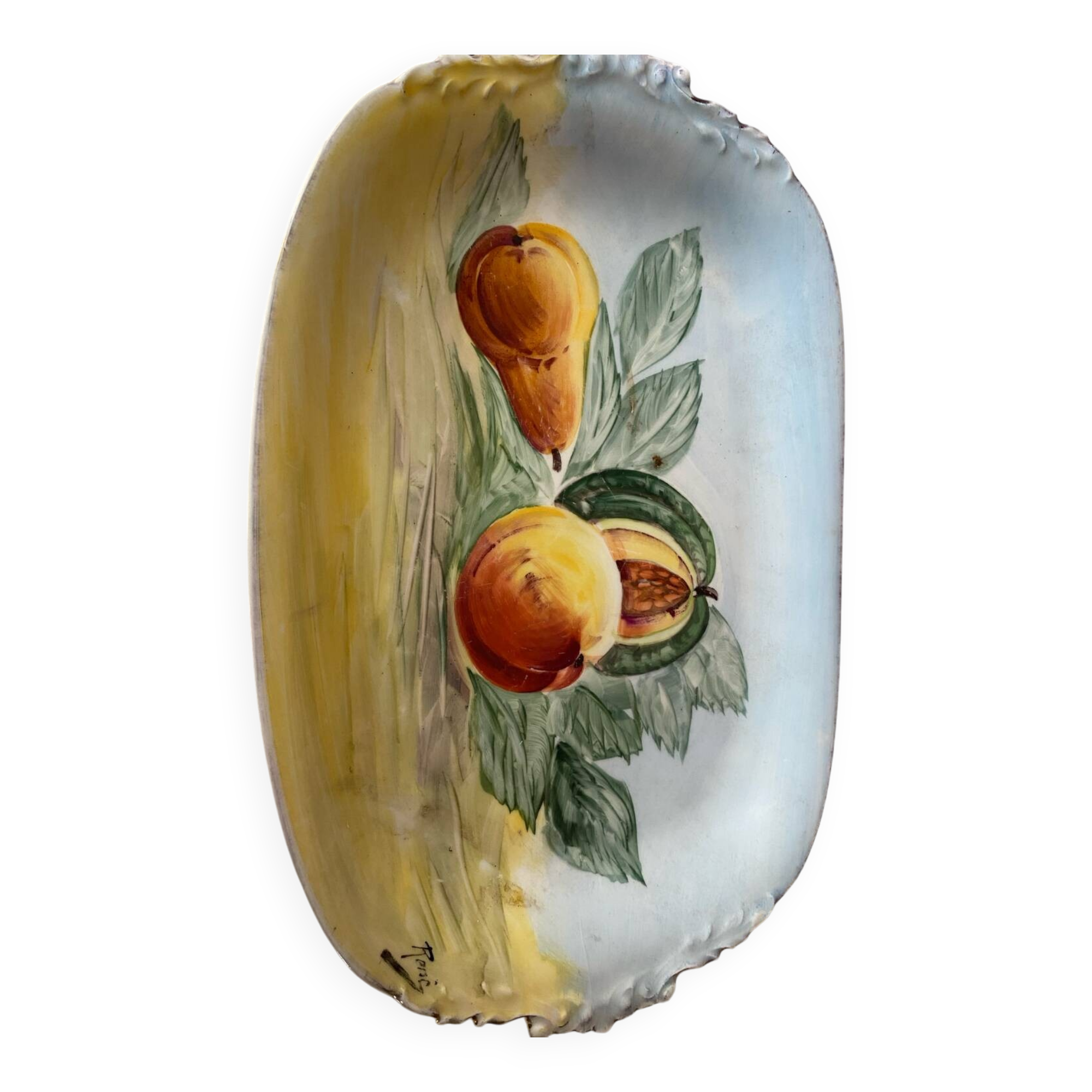 Presentation dish signed by René