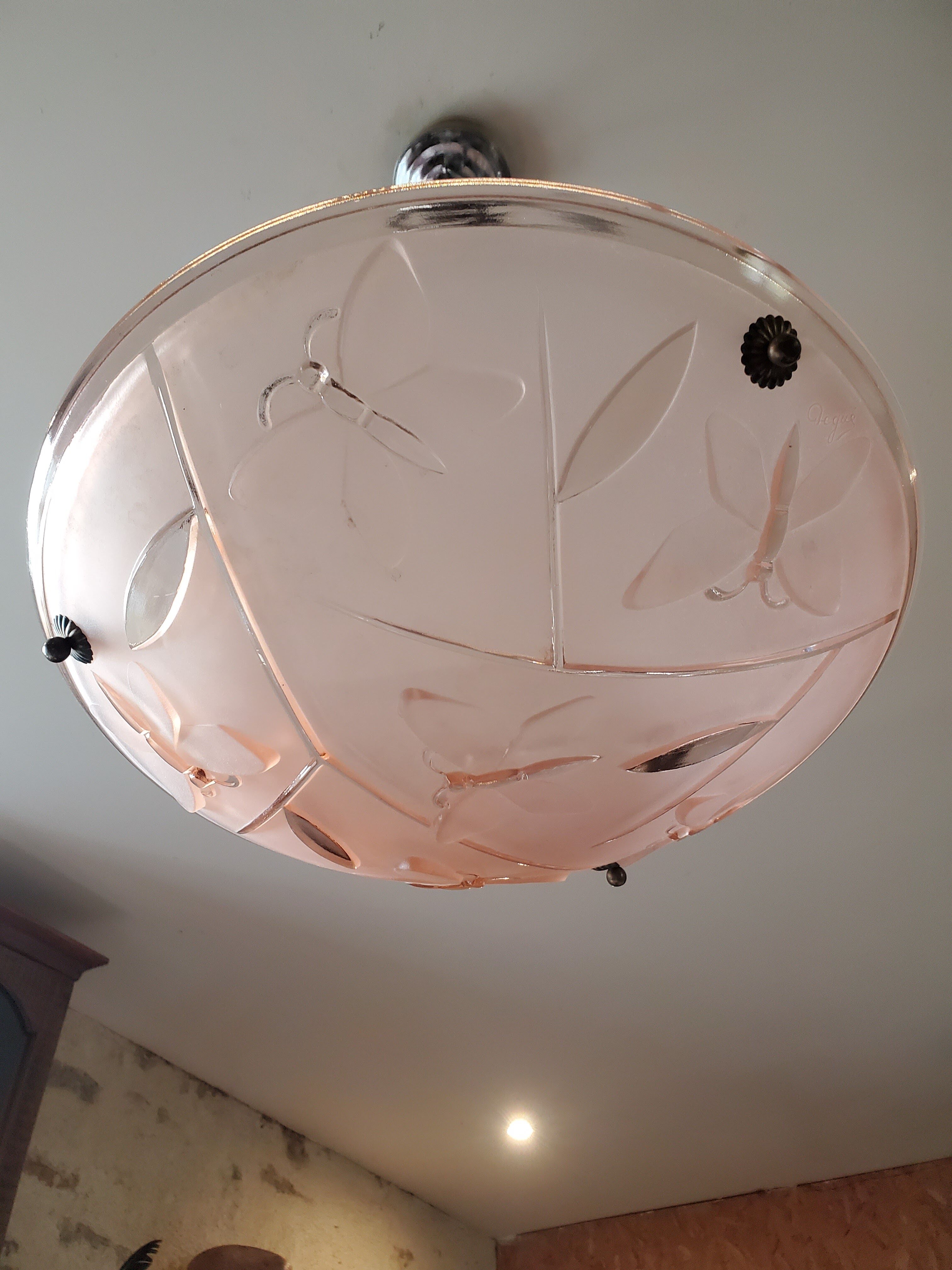 Degué opaline pendant light