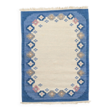 Scandinavian style vintage flat weave/kilim rug