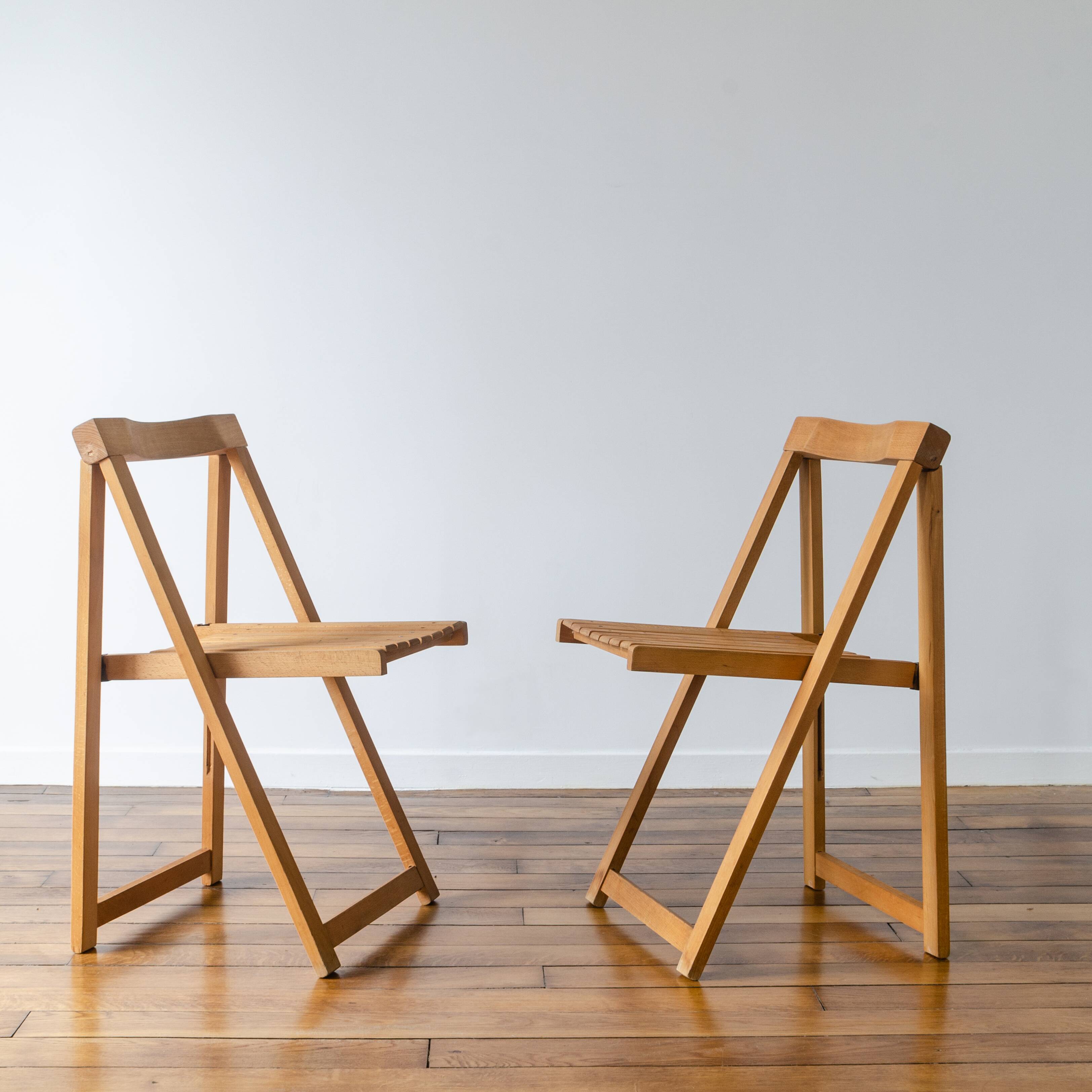 Two folding chairs circa 1970