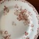 4 antique flat plates from Hte Boulenger et Cie in sepia ironstone, Lucie model.