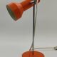 Lampe métal orange année 70