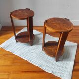 Pair of end tables or bedside tables