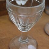 Set of 6 old shot glasses