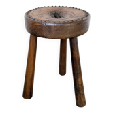 Three-legged shepherd stool oak