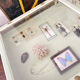 Display case with double glass