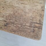 Low wooden farm table and drawer