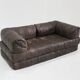 Vintage leather patchwork sofa 1970s