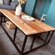 Richmond Interiors Coffee Table – Elm Wood & Metal