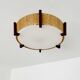 Japan Style Sisal and Teak Pendant Lamp by Temde