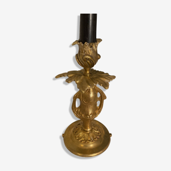 Very worked bronze candlestick
