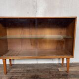 Vintage oak bookcase shelf 1950