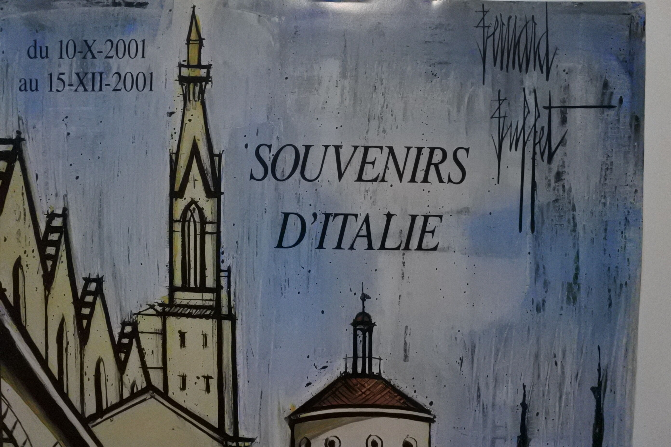Bernard Buffet exhibition poster "Souvenirs of Italy"