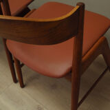 Ensemble de quatre chaises en teck fabrication Korup Stolefa 1970