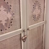 Shabby chic style wardrobe Patine grey