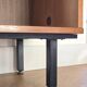Low buffet or wooden display cabinet with sliding door - 1950s design