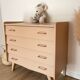 Commode vintage beige rosé